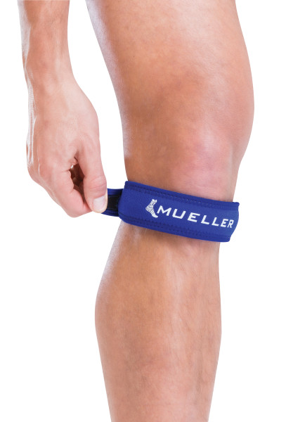 Mueller Jumper's Knee Strap Blue, opaska podkolanowa, niebieska